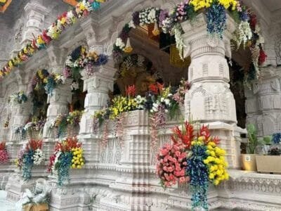Petals of devotion Ram temple 1