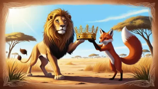 story of lion and fox