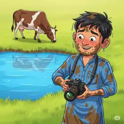 try to vlogging by ramesh photo shoot cow camera